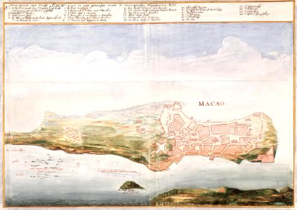 AMH-6155-NA Map of the city of Macao