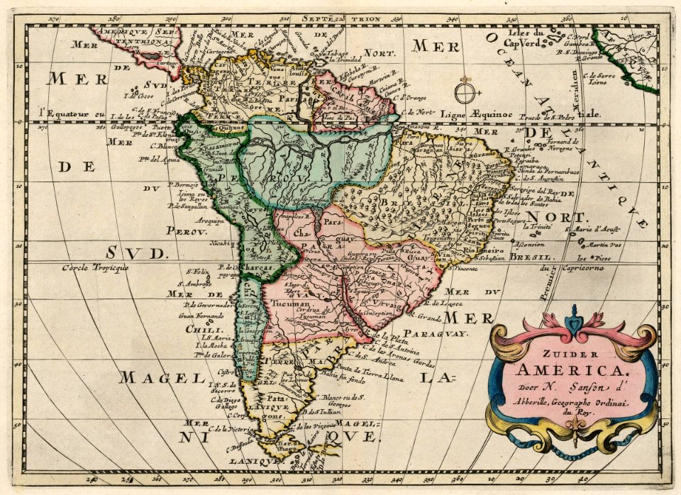 AMH-6681-KB Map of South America