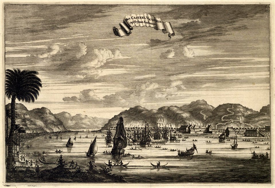 AMH-6687-KB View of Fort Victoria on Ambon