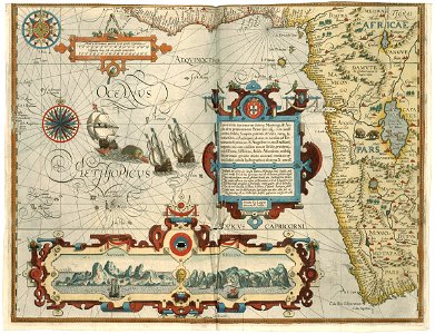 AMH-6603-KB Map of the West African coast