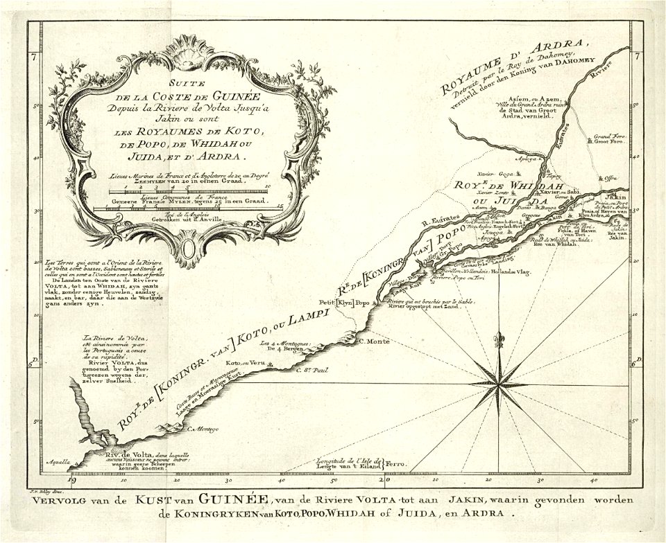 AMH-6328-KB Map of a stretch of the West African coast