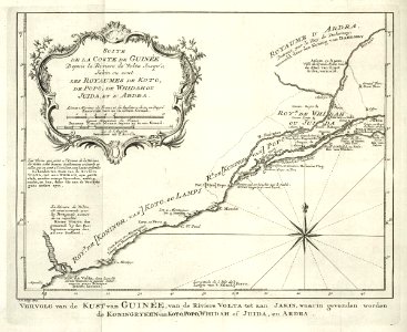 AMH-6328-KB Map of a stretch of the West African coast