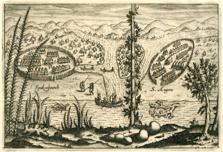 AMH-6638-KB View of the settlements of Spakenbourch and S. Angero on Madagascar