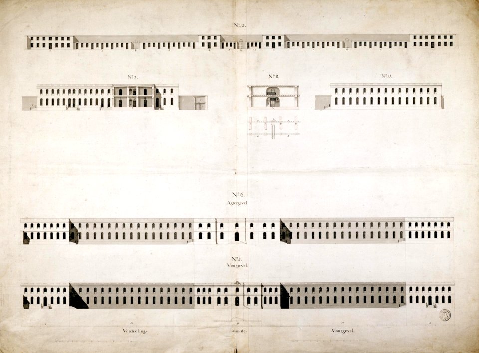 AMH-6437-NA Design for a hospital at the Cape of Good Hope