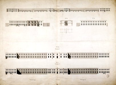 AMH-6437-NA Design for a hospital at the Cape of Good Hope
