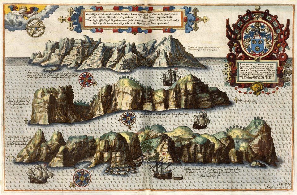 AMH-6600-KB Different views of the island of St Helena