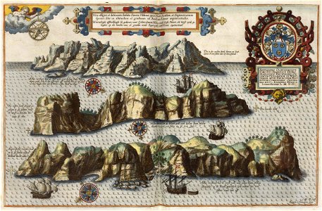 AMH-6600-KB Different views of the island of St Helena