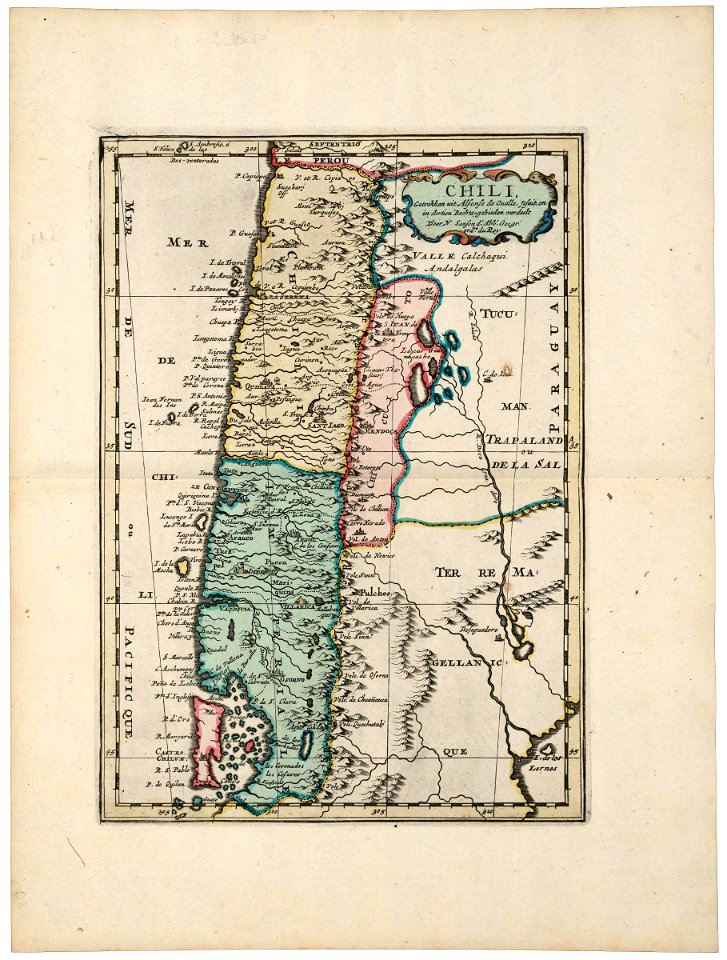 AMH-6684-KB Map of Chile