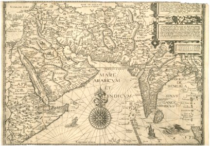AMH-6690-KB Map of the Horn of Africa, the Arab peninsula and India
