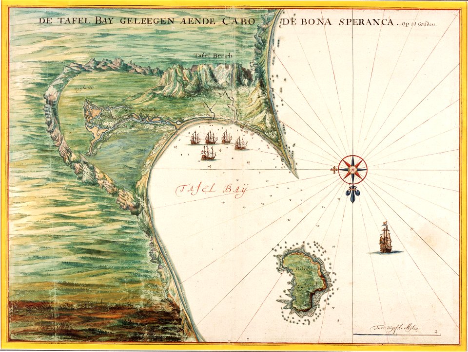 AMH-6143-NA Map of Table Bay