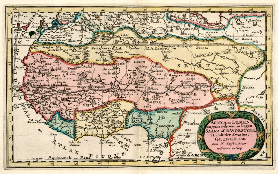 AMH-6674-KB Map of West Africa