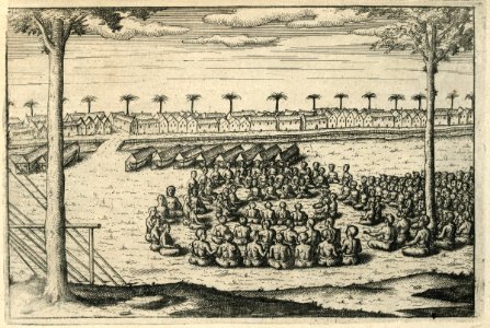AMH-6647-KB Council of war in Bantam