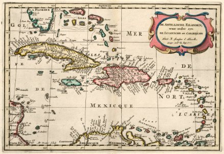 AMH-6680-KB Map of the Caribbean
