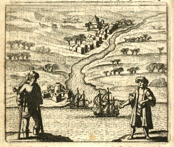 AMH-6728-KB Dutch vessels arriving in Achin