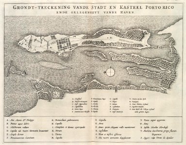 AMH-6712-KB Map of the city and fort of Puerto Rico