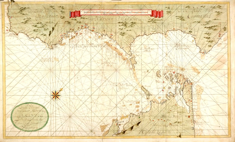 AMH-6410-NA Map of southern India