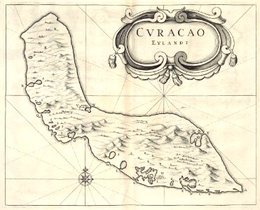 AMH-6718-KB Map of Curaçao