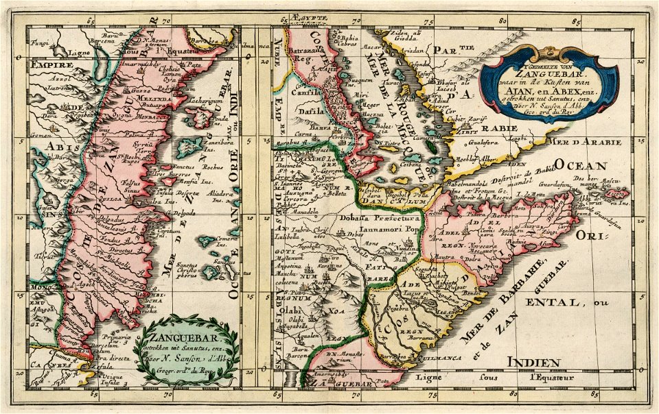 AMH-6677-KB Two maps of the African east coast