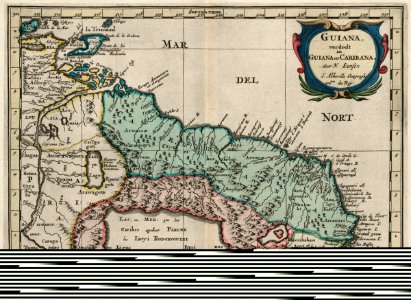 AMH-6683-KB Map of the north east coast of South America
