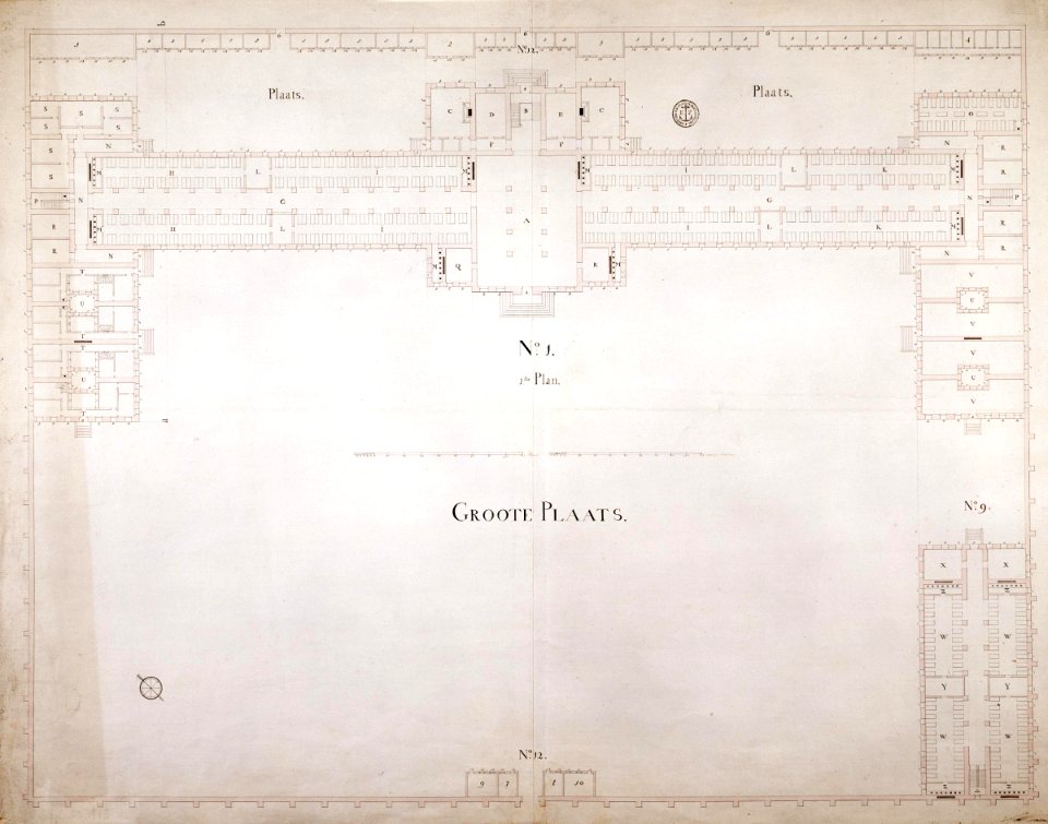 AMH-6434-NA Design for a hospital on the Cape of Good Hope