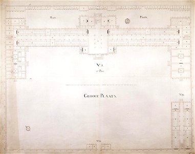 AMH-6434-NA Design for a hospital on the Cape of Good Hope