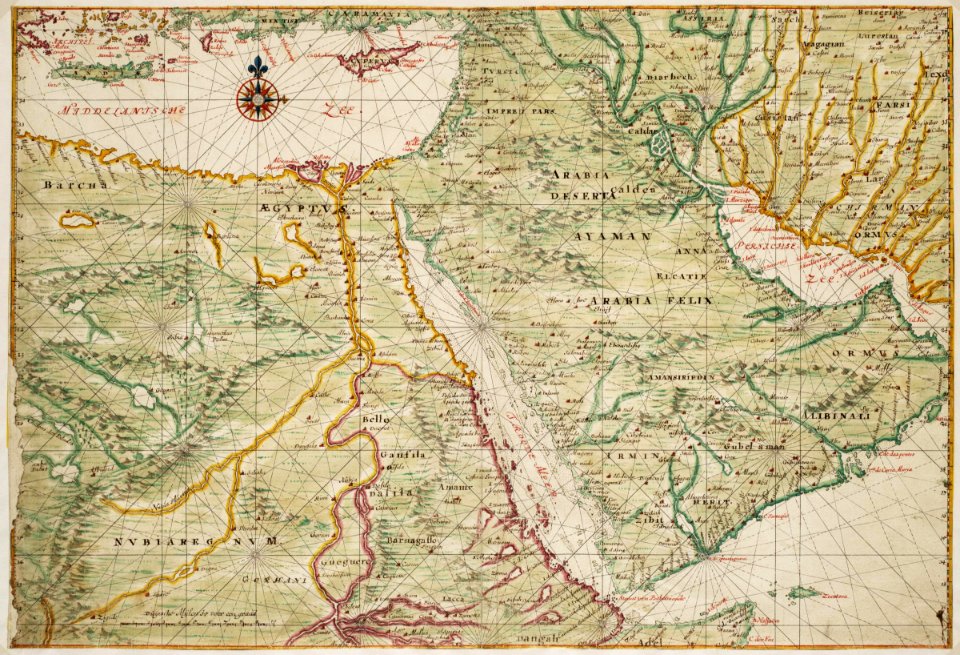 AMH-6736-NA Map of the Arabian peninsula