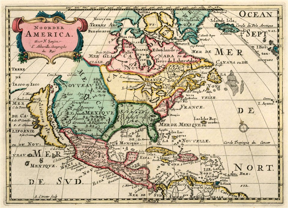 AMH-6679-KB Map of North and Central America