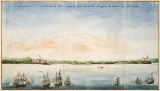 AMH-6779-NA View of the forts of El Mina and Nassau