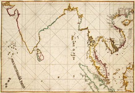 AMH-6733-NA Map of the Indian Ocean