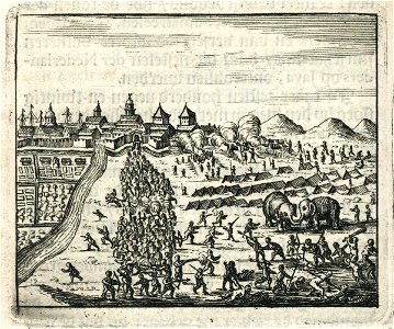 AMH-6775-KB Siege of Batavia by the sultan of Mataram