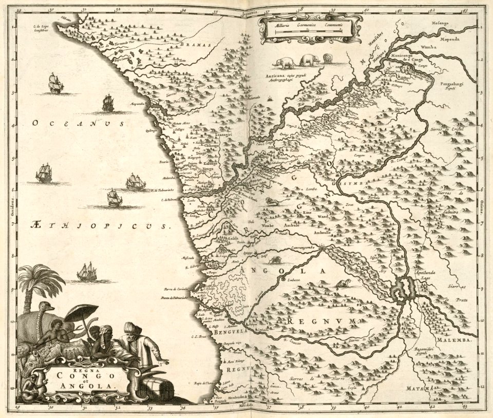 AMH-6862-KB Map of south west Africa