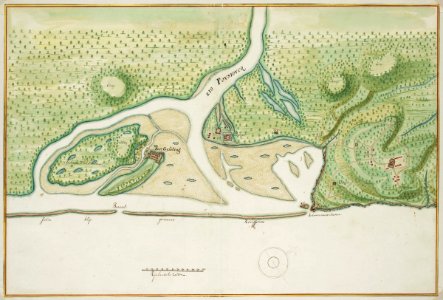 AMH-6793-NA Map of the mouth of the Pousioucq River