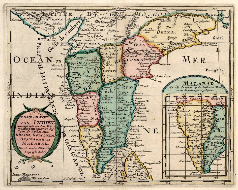 AMH-6664-KB Map of India