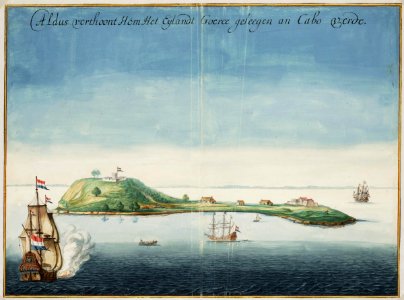 AMH-6756-NA View of the island of Gouree on Cape Verde