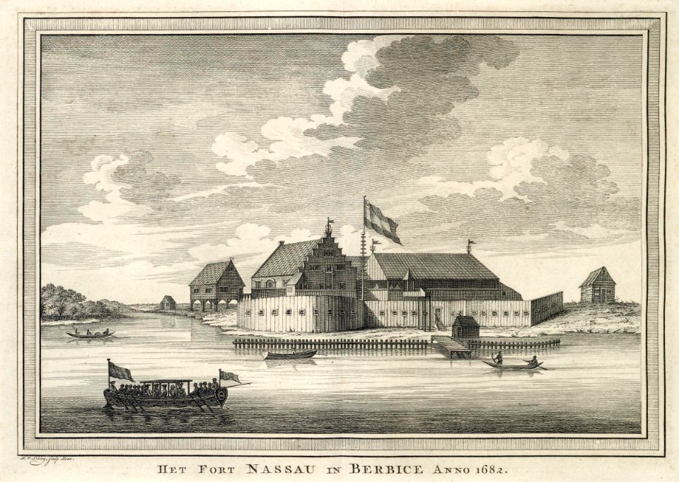 AMH-6910-KB View of the Nassau Fort in Berbice