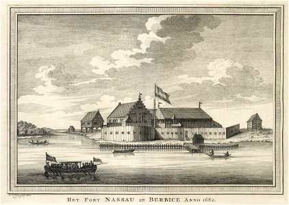 AMH-6910-KB View of the Nassau Fort in Berbice