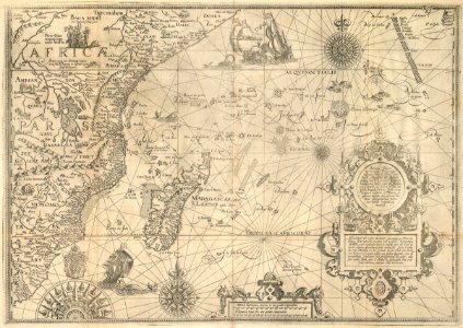 AMH-6688-KB Map of the East African coast