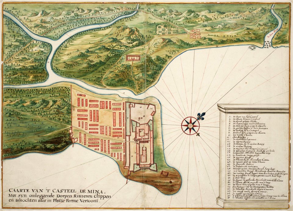 AMH-6780-NA Map of El Mina Fort