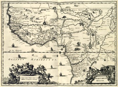 AMH-6853-KB Map of the west coast of Africa