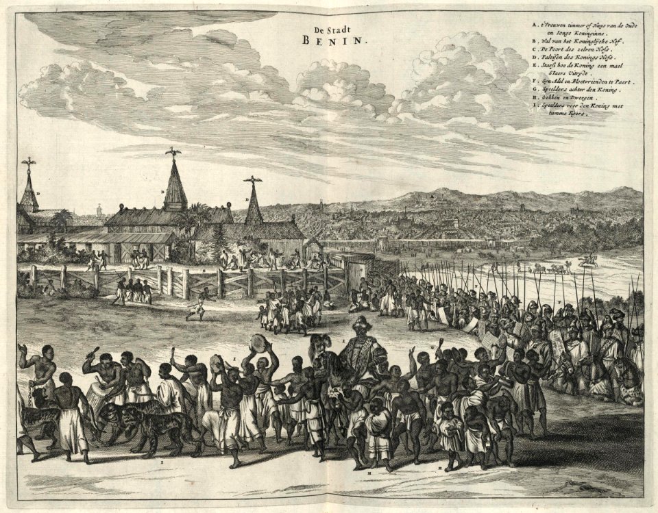 AMH-6859-KB View of the city of Benin
