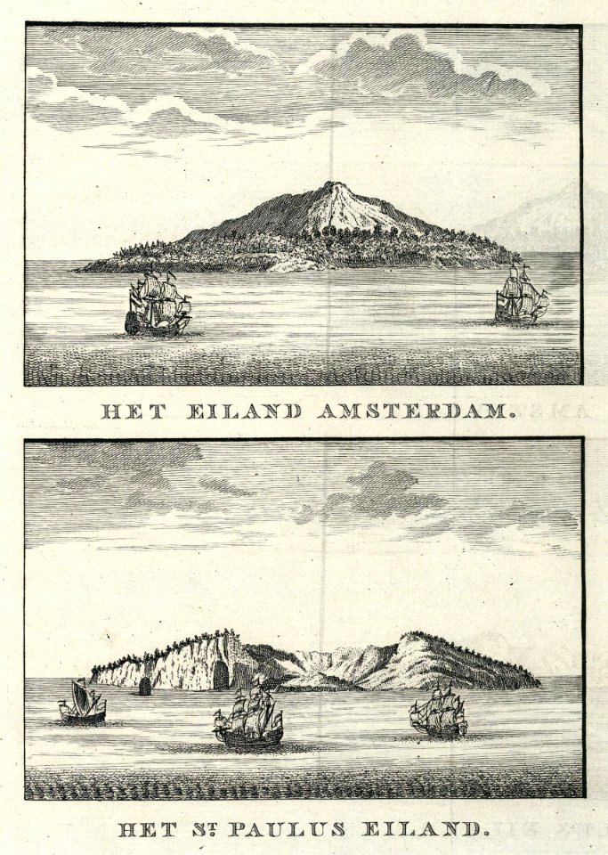 AMH-6901-KB Views of the islands of Amsterdam and St. Paul