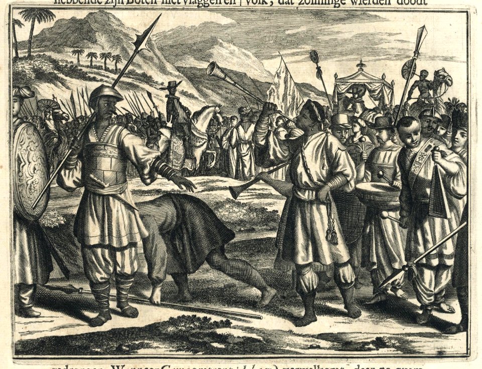 AMH-6960-KB Vasco de Gama's arrival at the Samoryn of Calicut