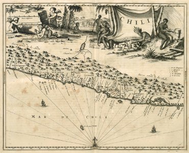 AMH-6830-KB Map of the coast of Chile