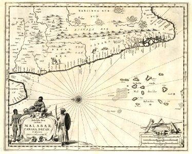 AMH-6945-KB Map of the Malabar Coast