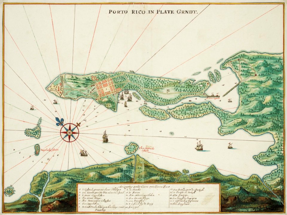 AMH-6789-NA Map of Puerto Rico