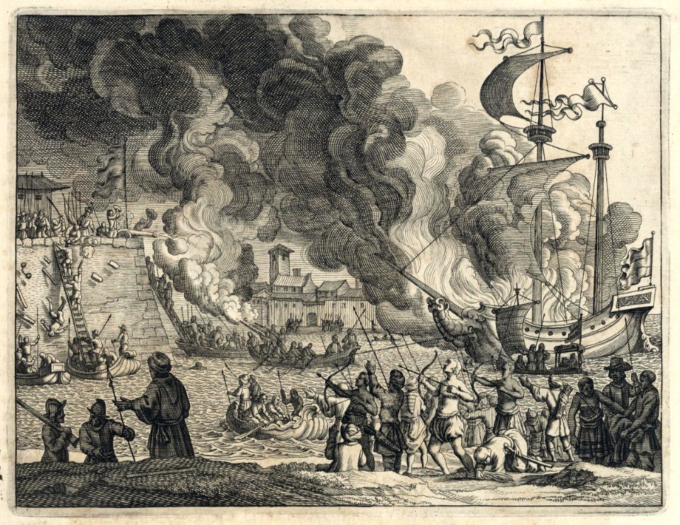 AMH-6957-KB Conquest of Diu by the Portuguese in 1535