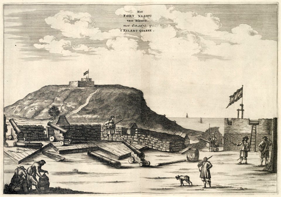 AMH-6872-KB View of Fort Oranje seen from Fort Nassau