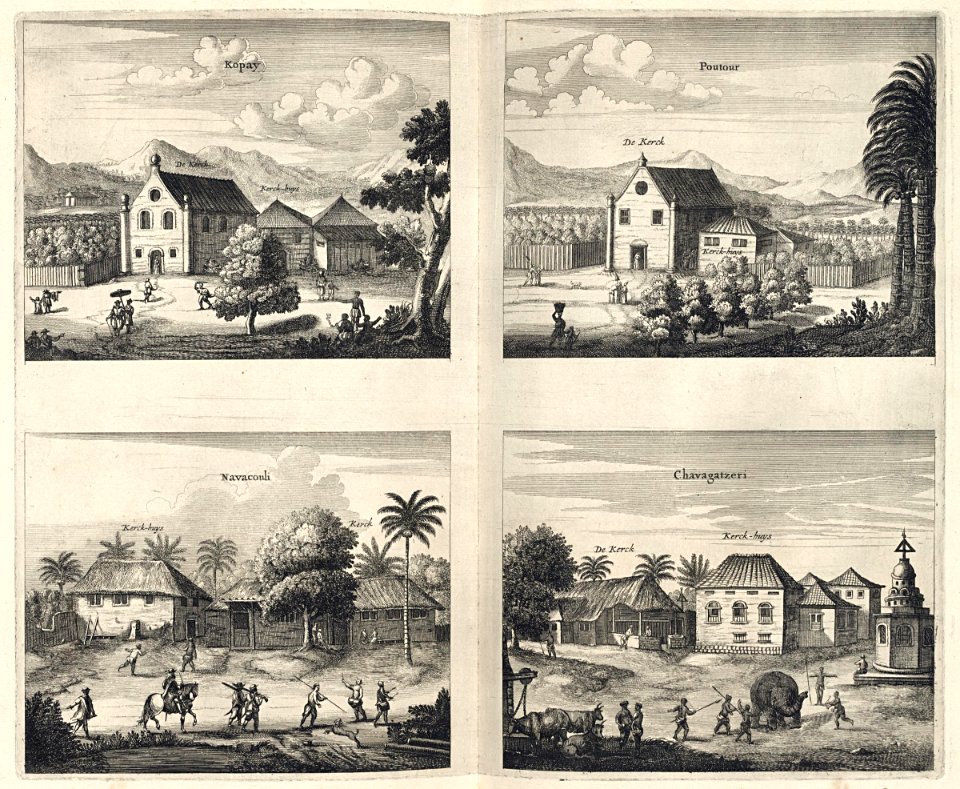 AMH-6975-KB Views of the churches of Kopay, Poutour, Navacouli and Chavagatzeri