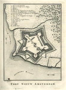 AMH-6914-KB Map of Nieuw Amsterdam fort