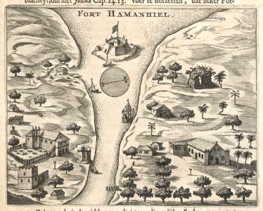 AMH-6993-KB Bird's eye view of Hammenhiel Fort
